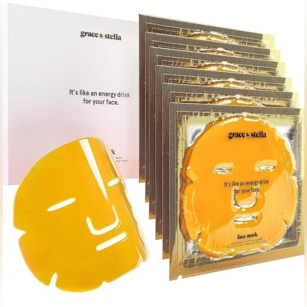 grace & stella Anti-wrinkle & Energizing Face Masks (6-pack)